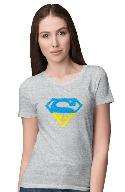 Women`s t-shirt with prints Ukraine super. Super, symbolism, ukraine. 2070702