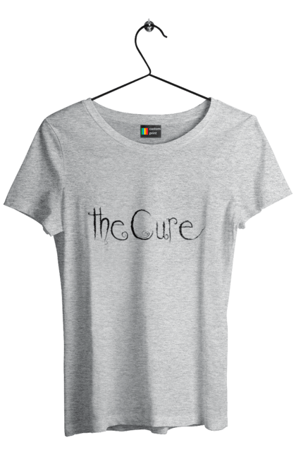 Футболка женская с принтом The Cure. Cure, kiss me, альтернативный рок, готик-рок, группа, дрим-поп, музыка, новая волна, постпанк, рок. 2070702