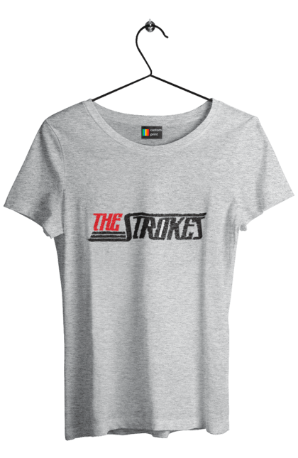 Футболка жіноча з принтом "The Strokes". Strokes, альтернативний рок, гаражний рок, група, інді, інді рок, музика, постпанк ривайвл, рок. 2070702