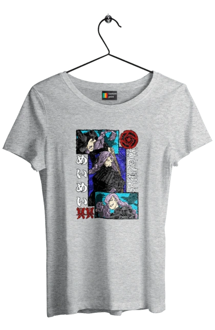 Women`s t-shirt with prints Jujutsu Kaisen Mei Mei. Anime, dark fantasy, jujutsu kaisen, magic battle, manga, mei mei, mystic. 2070702