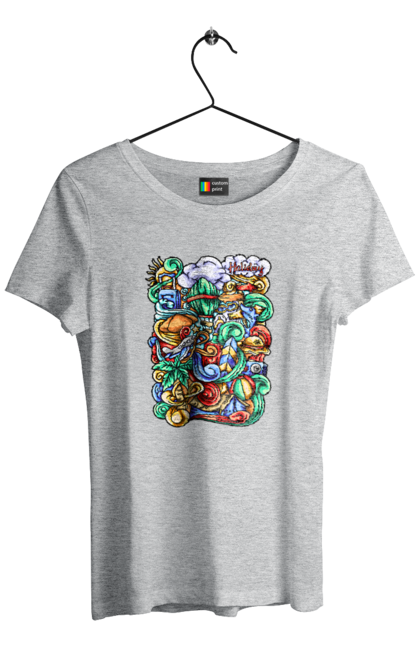 Футболка жіноча з принтом "Канікули відпочинок арт". Відпочинок, канікули, літо, море, пляж, подорож. 2070702