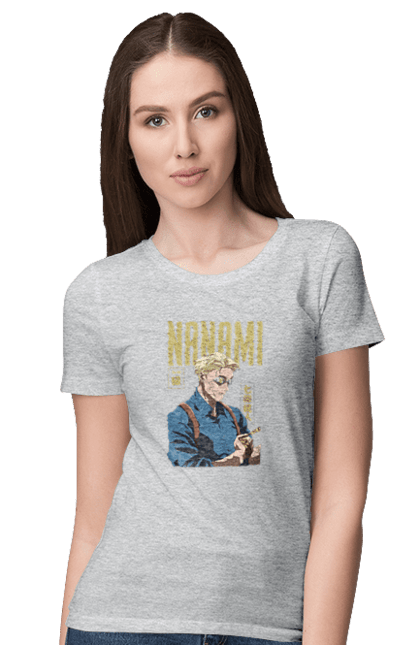 Футболка жіноча з принтом "Магічна битва Нанамі". Anime, jujutsu kaisen, manga, nanami, nanami kento, аніме, магічна битва, манга, нанамі, нанамі кенто. 2070702