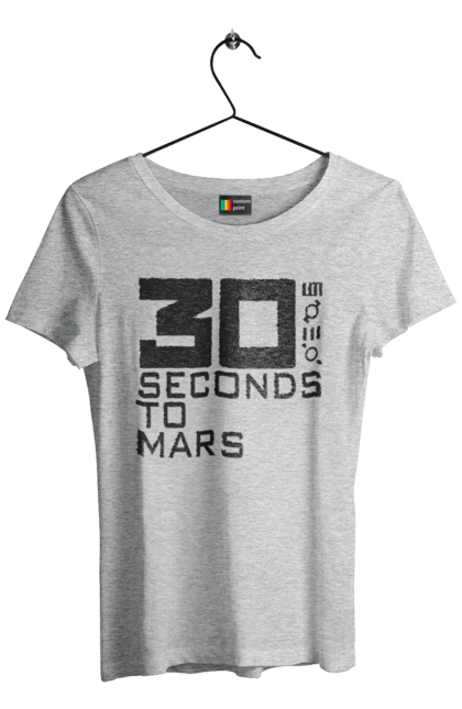 Футболка женская с принтом Thirty Seconds to Mars. 30 seconds, 30 секунд, thirty seconds, альтернативный рок, группа, музыка, рок, хард-рок. 2070702