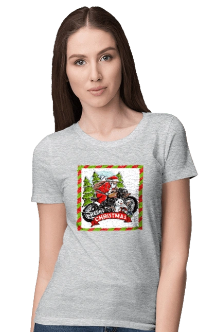 Santa on a motorcycle