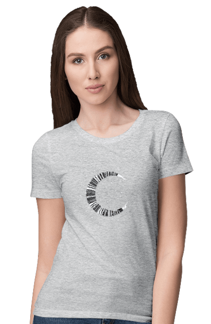 Women`s t-shirt with prints Gemini. Constellation, gemini, horoscope, sign, twins, zodiac, zodiac sign. 2070702
