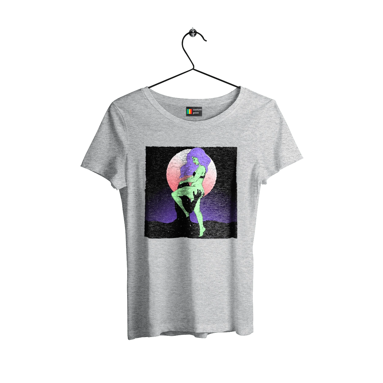 Зеленая Девушка И Луна