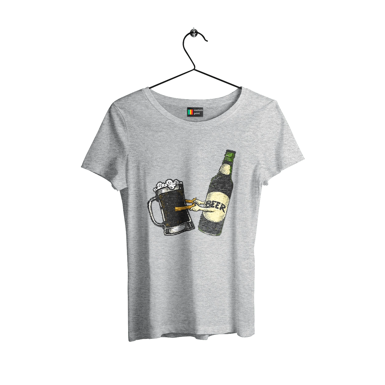 Bottle Of Beer With A Glass Of Beer