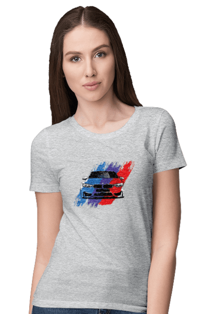 Футболка жіноча з принтом "BMW". Bmw, авто, бмв, бмв фан, фанклуб. PrintMarket - інтернет-магазин одягу та аксесуарів з принтами плюс конструктор принтів - створи свій унікальний дизайн