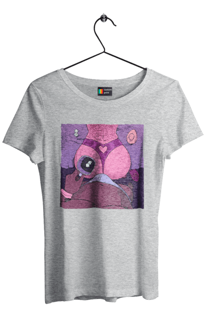 Women`s t-shirt with prints Morning Coffee With Ass. Ass, coffee, naked, shorts. 2070702