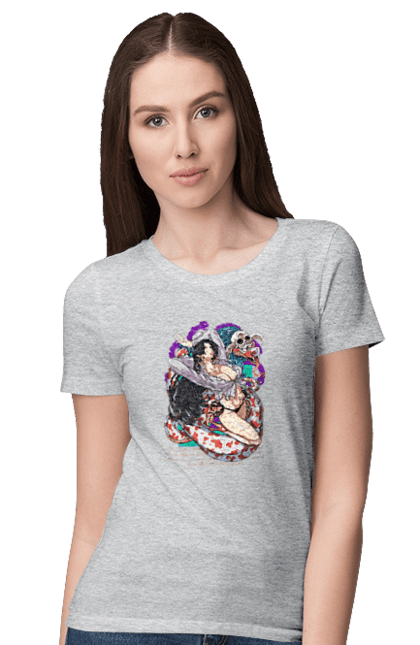 Women's t-shirt with prints One Piece Boa Hancock. Anime, boa hancock, manga, one piece, pirate empress, straw hat pirates. 2070702