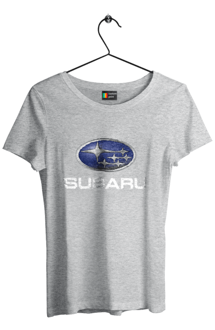 Футболка жіноча з принтом "Subaru". Авто, логотип, субару. 2070702