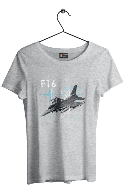 Women`s t-shirt with prints F16. F16, howitzer, nasams, suzanne, zaluzhny, zuzana. 2070702