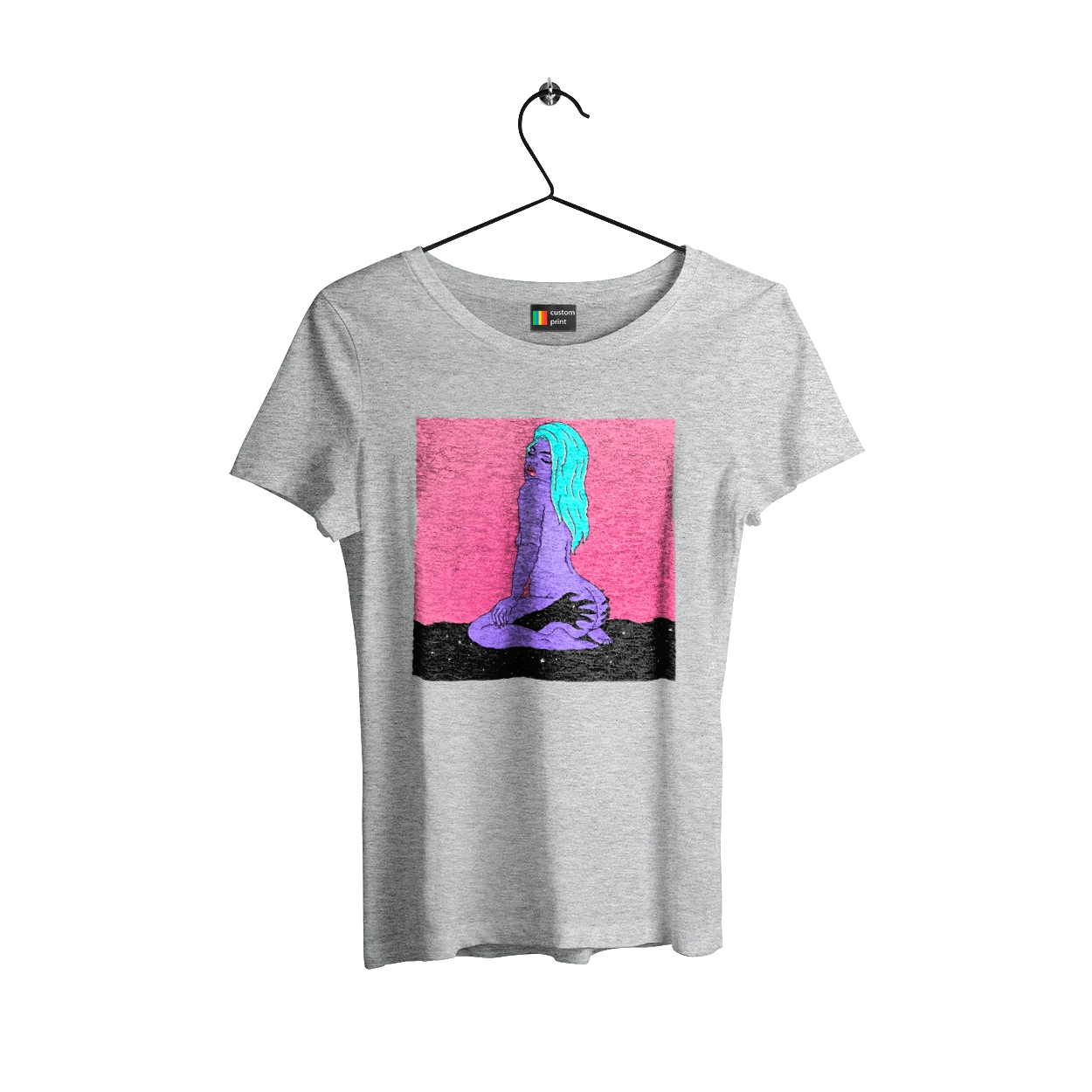 Purple Girl In Hands