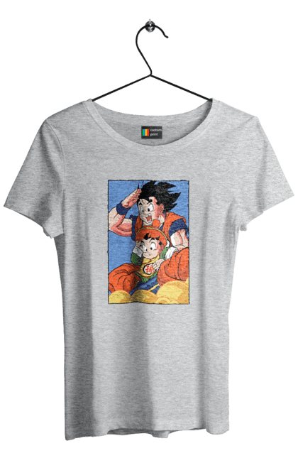 Футболка жіноча з принтом "Перли дракона Гохан". Anime, dragon ball, goku, manga, аніме, гоку, гохан, манга, перли дракона. 2070702