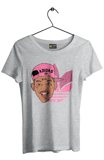 Women's t-shirt with prints Adidas Will Smith. Actor, adidas, movie, role, will smith. 2070702