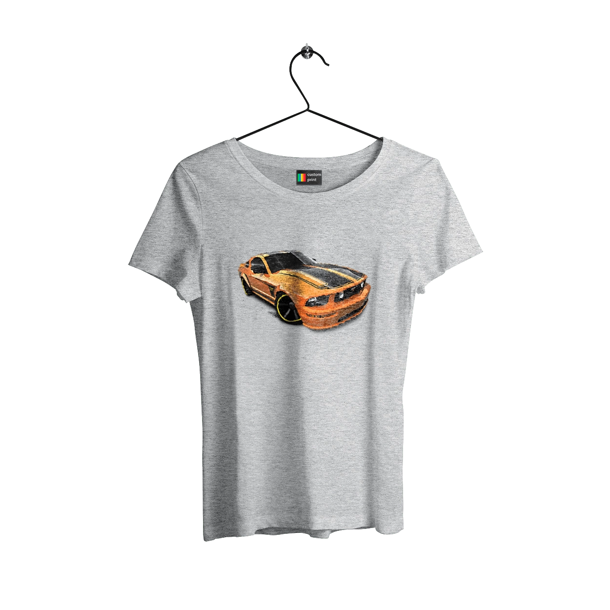 Оранжевая, скоростная машина