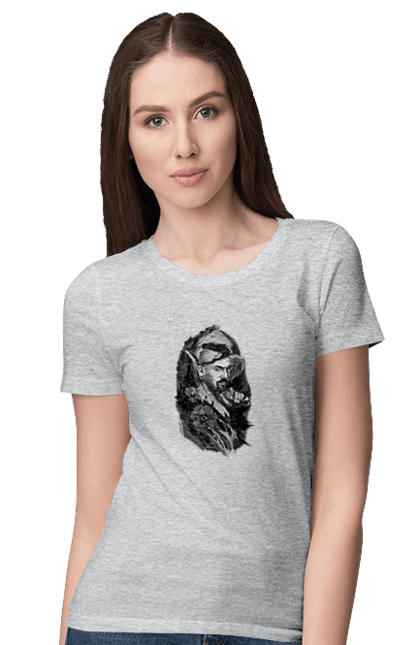 Women`s t-shirt with prints Cossack. Cossack, forelock, good ukrainian, pistol, tickets, vusa. 2070702