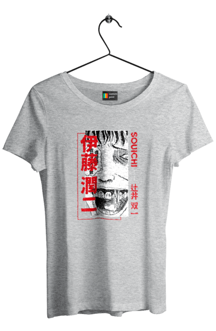 Women's t-shirt with prints Junji Ito Collection. Anime, horror, junji ito, manga, souichi tsujii. 2070702