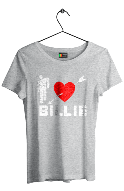 Women`s t-shirt with prints Billie Eilish. Billie eilish, billie eilish logo, billie eilish print, singer billie eilish. 2070702