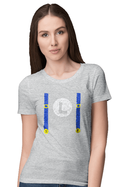 Women's t-shirt with prints Luigi Mario. Brother, character, game, mario, mario bros, nintendo. 2070702