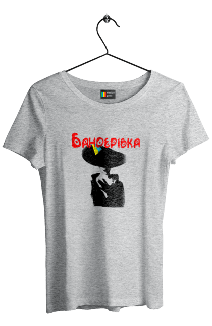 Women`s t-shirt with prints Banderivka. Air force, all, bandera, banderivka, glory to ukraine, no war, orcs, plane, ukraine, ukrainian, war. 2070702