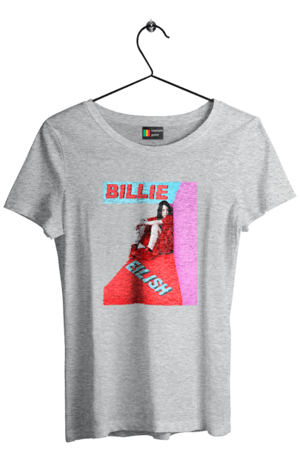 Women`s t-shirt with prints Billie Eilish. Billie eilish, billie eilish logo, billie eilish print, singer billie eilish. 2070702
