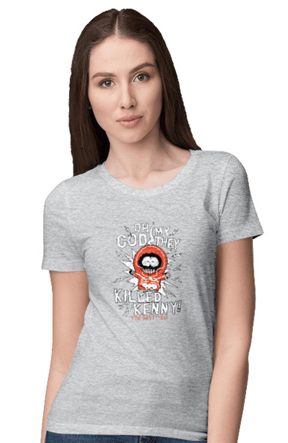 Women's t-shirt with prints South Park Kenny. Cartoon series, kenny, kenny mccormick, south park. 2070702