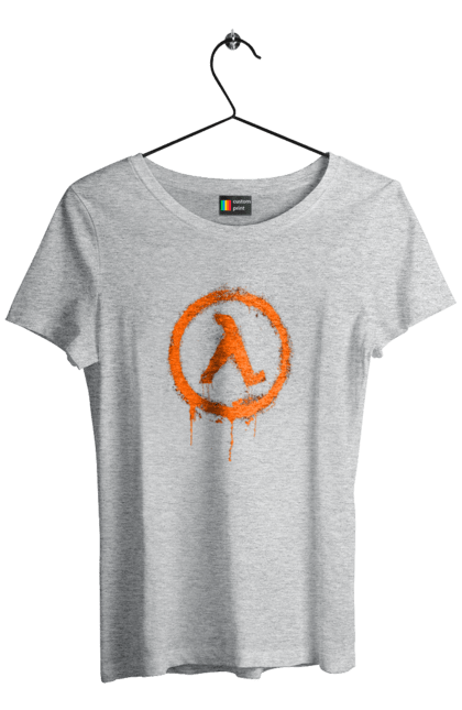 Women`s t-shirt with prints Half Life. Computer game, game, gamer, half life, mission, network game, now, passed, playstation, plot, rubilovo, sierra studios, stage. 2070702
