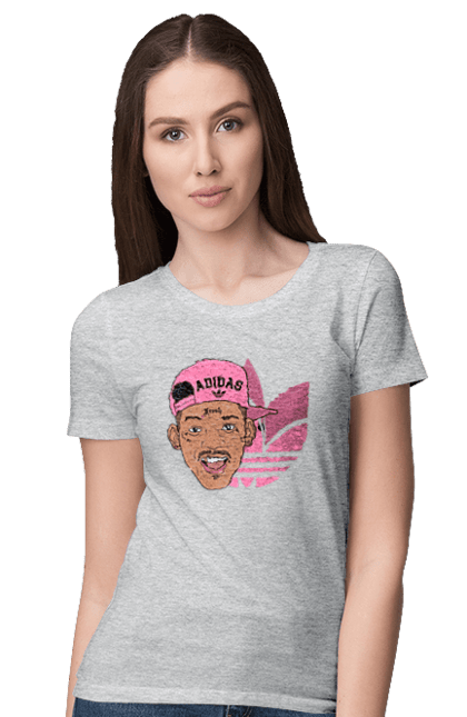 Women's t-shirt with prints Adidas Will Smith. Actor, adidas, movie, role, will smith. 2070702