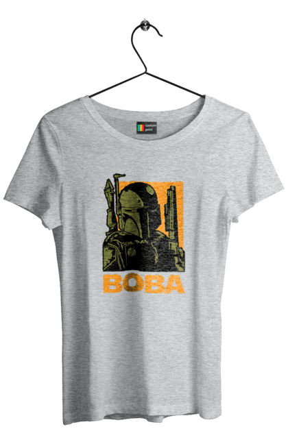 Футболка жіноча з принтом "Боба Фетт". Boba fett, боба фетт, зоряні війни, клон, мисливець за головами. 2070702