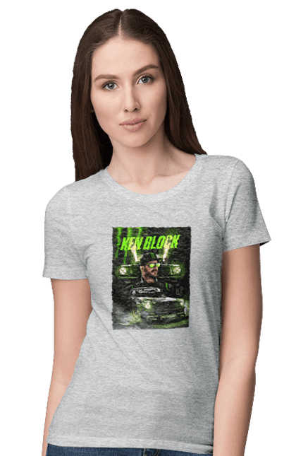Women`s t-shirt with prints Ken Block. Ken block. 2070702