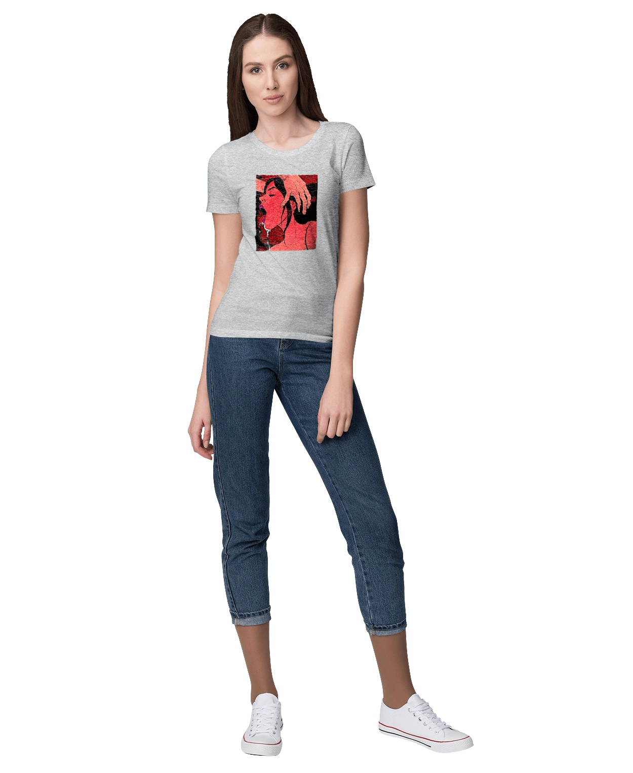 Girl Sucks With Saliva