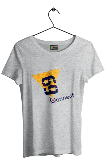 Футболка жіноча з принтом "69  є контакт". Жарт, контакт, прикол, секс. 2070702