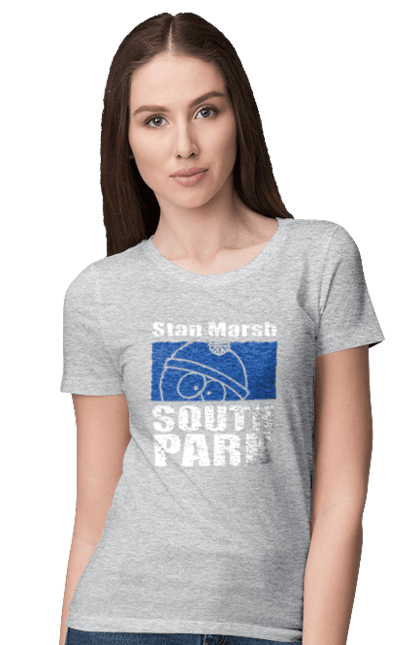 Women's t-shirt with prints South Park Stan Marsh. Cartoon series, south park, stan, stan marsh. 2070702