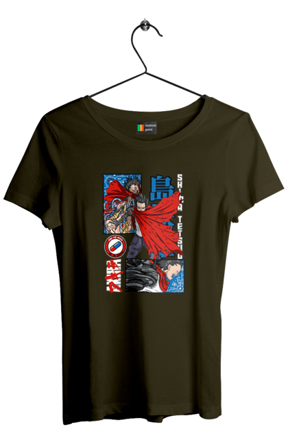 Women's t-shirt with prints Akira Tetsuo Shima. Akira, anime, cyberpunk, manga, tetsuo shima. 2070702