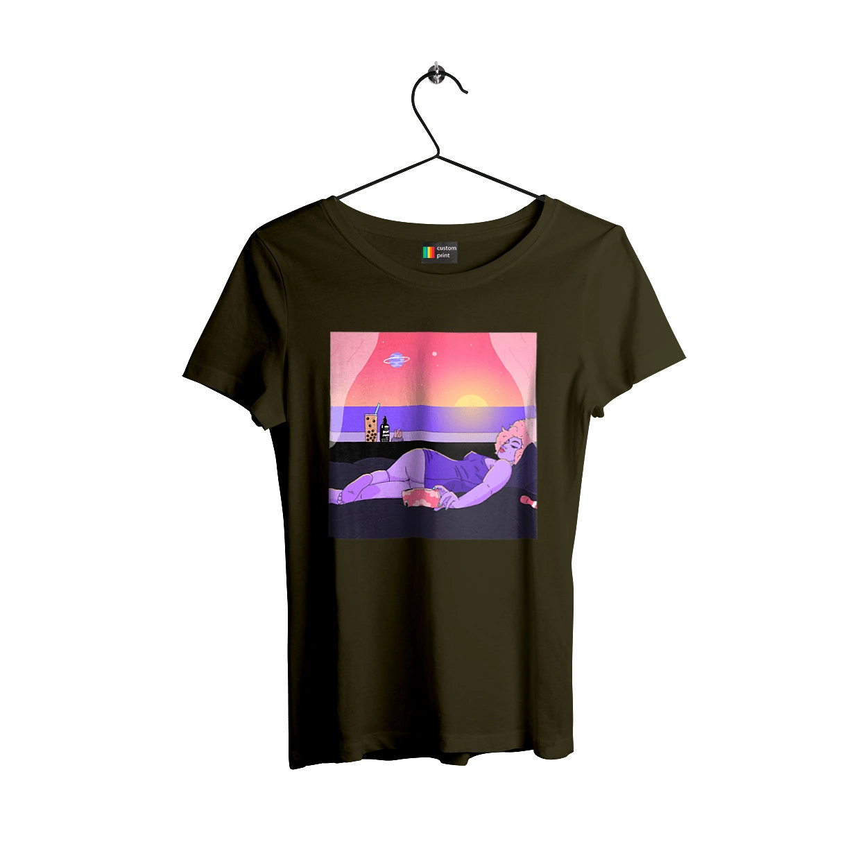 Фіолетова Дівчина На Відпочинку