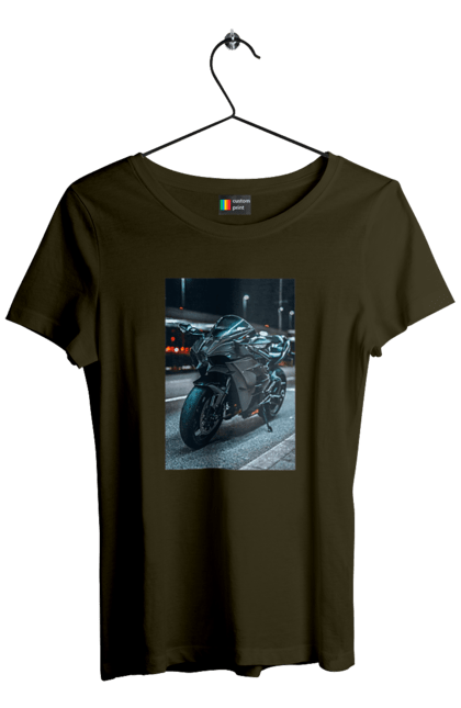 Футболка жіноча з принтом "Мото цитаты". Байк, мото, спорт, цитаты. 2070702