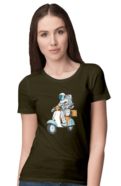 Astronaut on a motorcycle