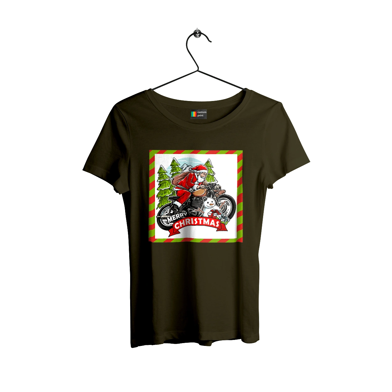 Santa on a motorcycle