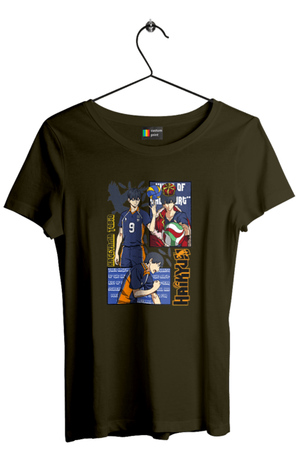 Women's t-shirt with prints Haikyu!! Tobio Kageyama. Anime, haikyu, kageyama, manga, sports anime, tobio kageyama, volleyball. 2070702