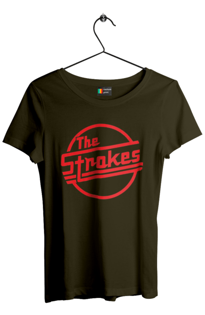 Women's t-shirt with prints The Strokes. Alternative rock, garage rock, group, indie, indie rock, music, post-punk revival, rock, strokes. 2070702