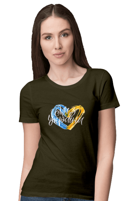 Women`s t-shirt with prints We are from Ukraine 2070702