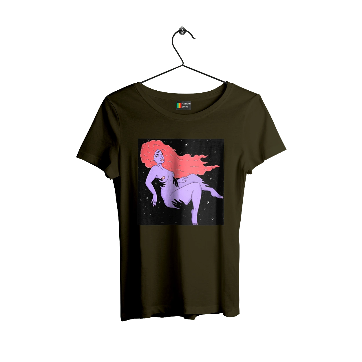 Фіолетова Дівчина В Чорній Дирі