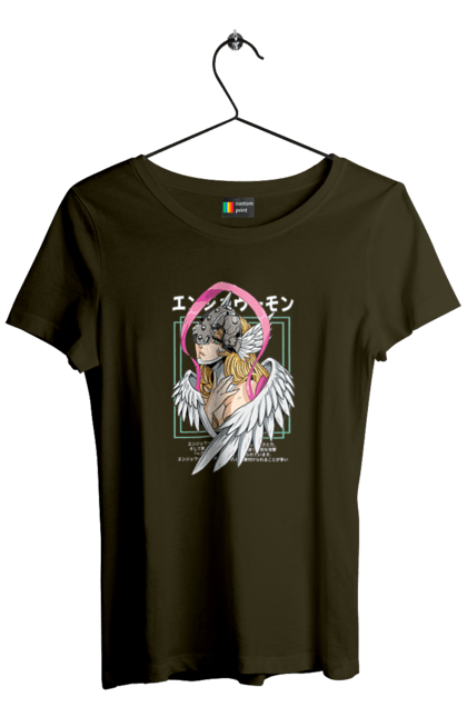 Women's t-shirt with prints Digimon Angewomon. Angewomon, bandai, digimon, digital monsters, media franchise, virtual pets. 2070702