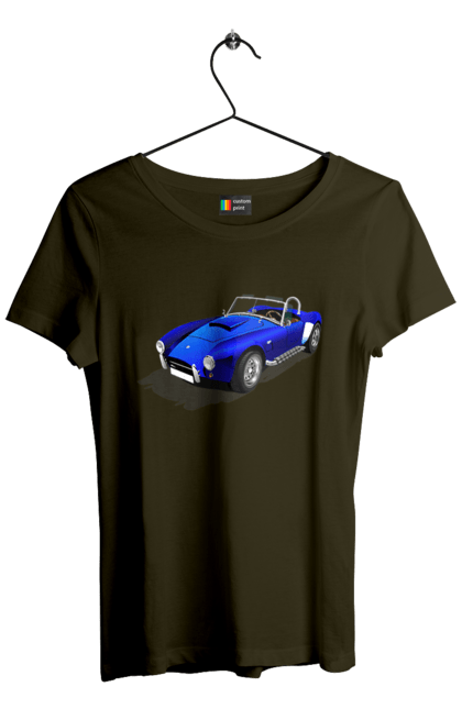 Women`s t-shirt with prints Car. Auto, car, classic, old, old machine. 2070702