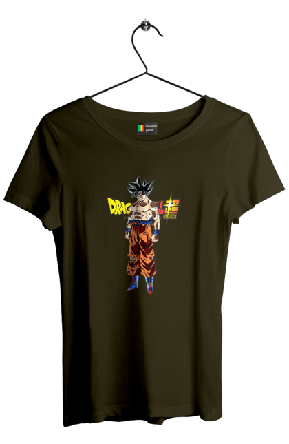 Футболка жіноча з принтом "Перли дракона Сон Гоку". Dragon ball, manga, son goku, аніме, гоку, манга, перли дракона, сон гоку. 2070702