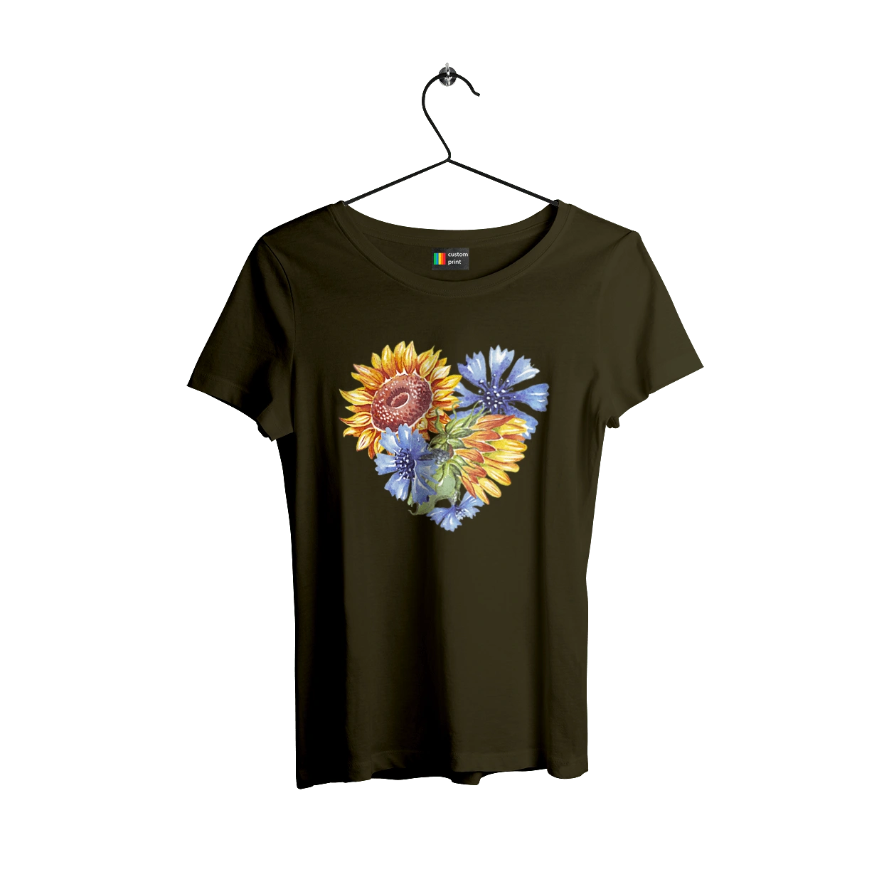 Серце соняшники та фіалки