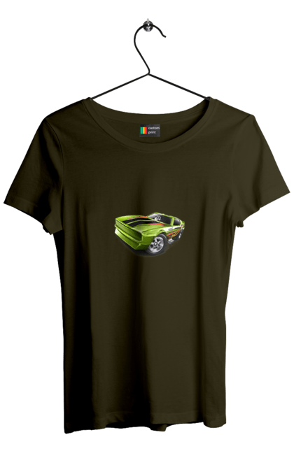 Футболка жіноча з принтом "Спорткар". Авто, автомобіль, кастом, машина, потужне авто, спорткар. 2070702