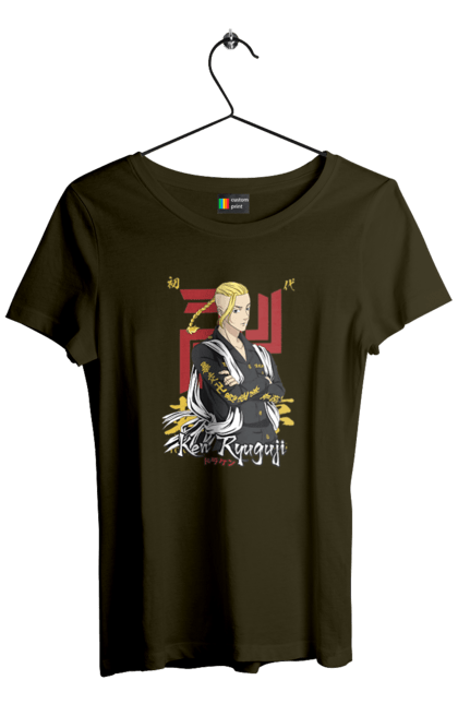 Women's t-shirt with prints Tokyo Revengers Draken. Anime, draken, ken ryuguji, ken-chin, manga, serial, tokyo manji gang, tokyo revengers. 2070702