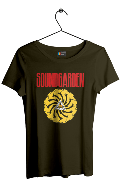 Women's t-shirt with prints Soundgarden. Alternative rock, group, grunge, hard rock, metal, music, rock, sound garden, soundgarden. 2070702